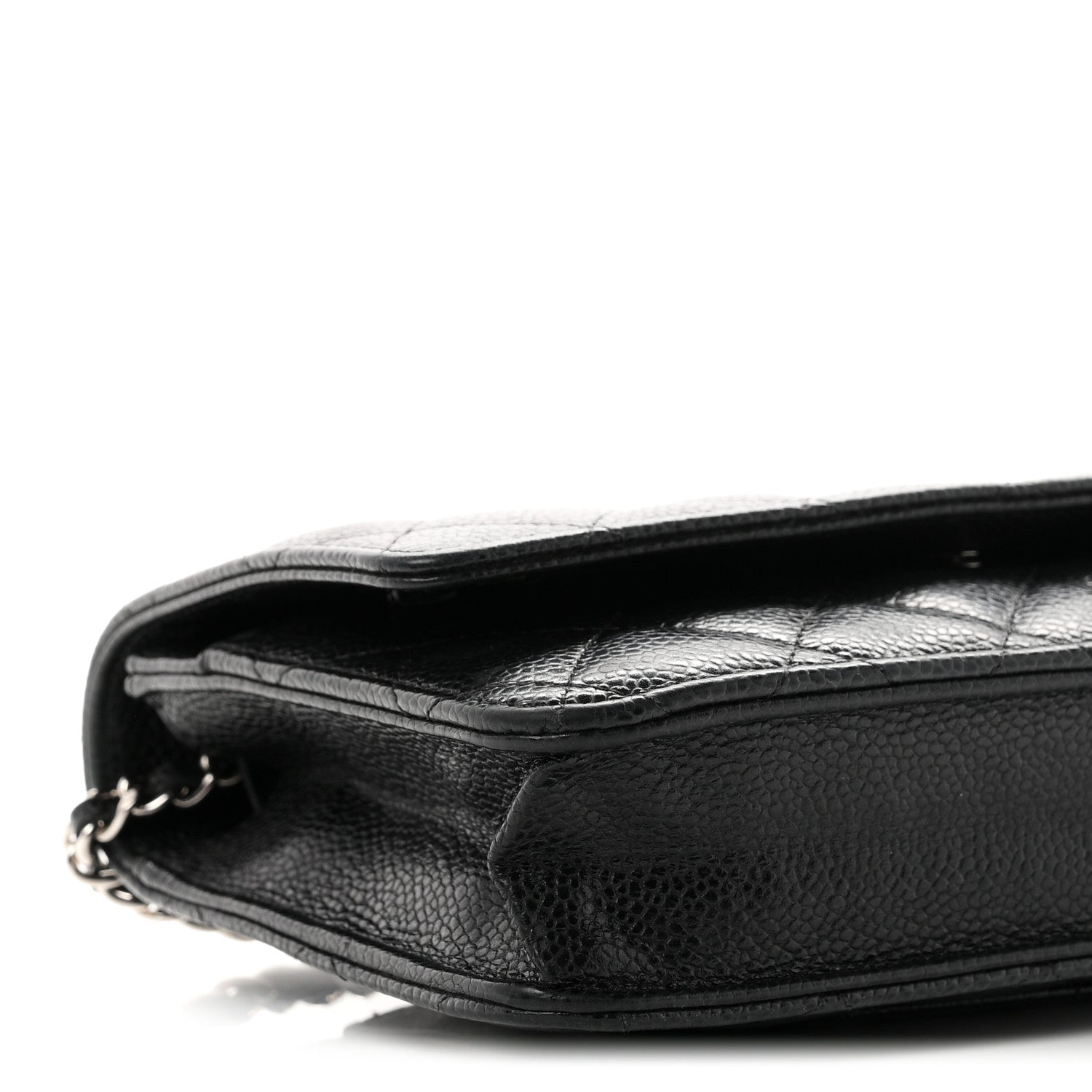 Chanel Caviar Quilted Wallet On Chain WOC Black 10 of 12