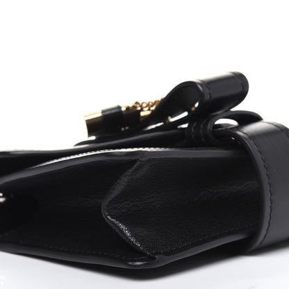 Chloe Shiny Goatskin Calfskin Mini Aby Chain Shoulder Bag Black 9 of 11