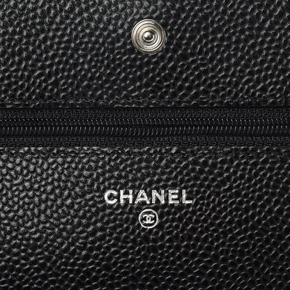 Chanel Caviar Quilted Wallet On Chain WOC Black 6 of 11