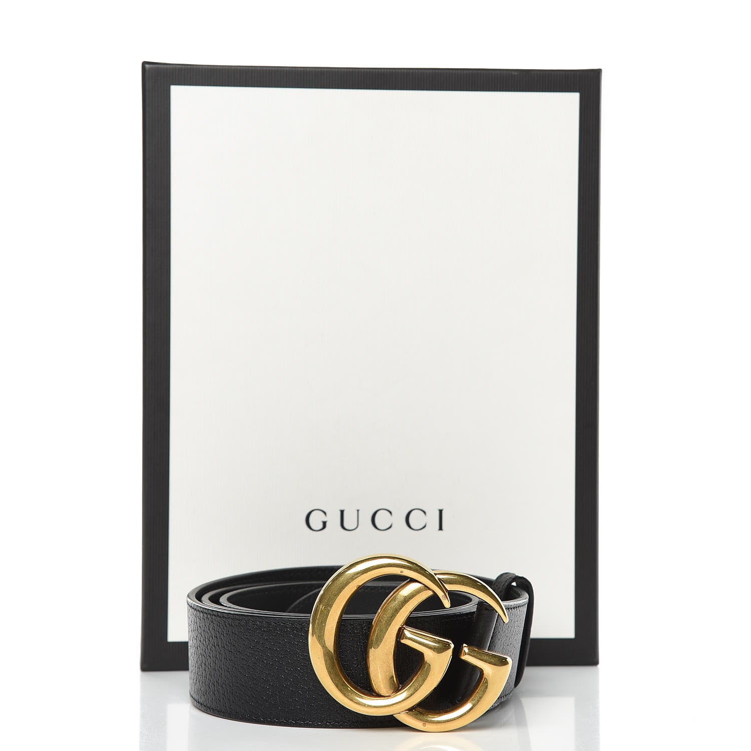 Gucci Textured Calfskin Double G 40mm Belt 110 44 Black 8 of 8