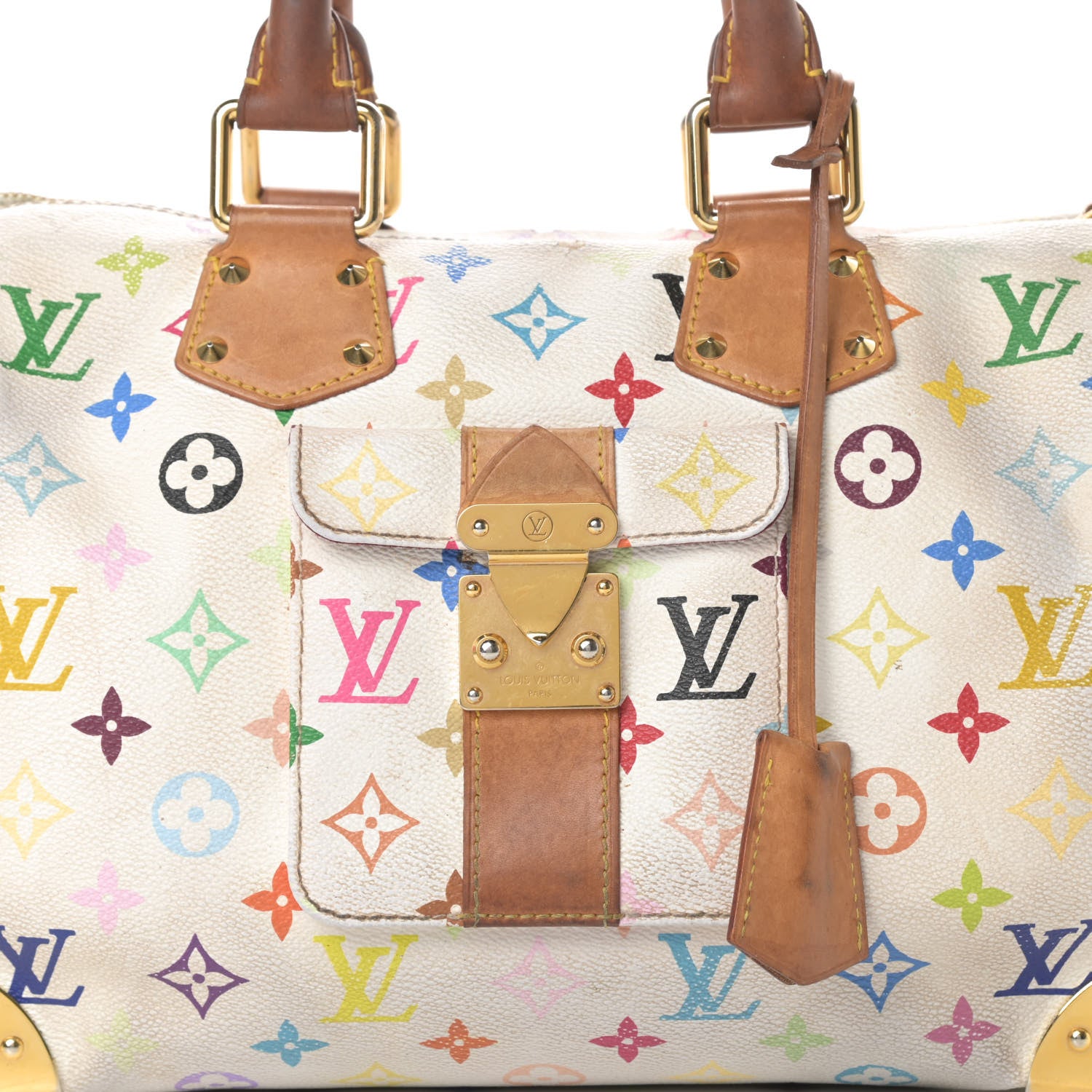 Louis Vuitton Monogram Multicolor Speedy 30 White 8 of 20