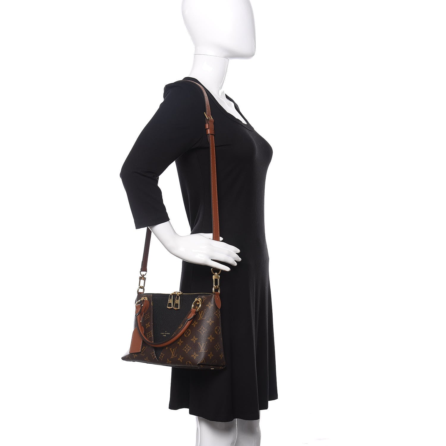 Louis Vuitton Monogram V Tote BB Black 2 of 11