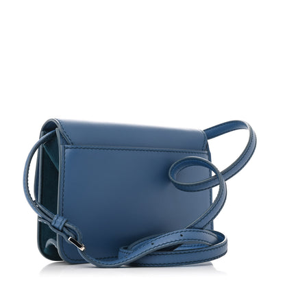 Loro Piana Calfskin Artemis Shoulder Bag Blue 3 of 10