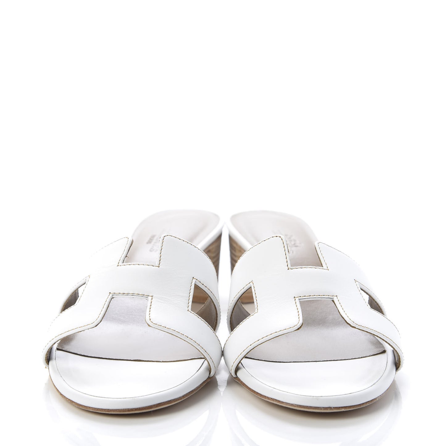 Calfskin Oasis Sandals 37.5 White