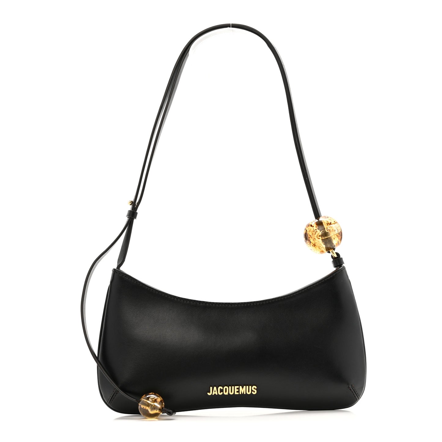 Smooth Calfskin Le Bisou Perle Black