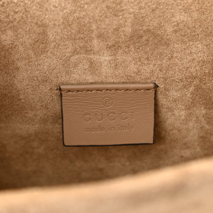 Gucci GG Supreme Monogram Suede Crystal Small Dionysus Shoulder Bag Beige Ebony Taupe 6 of 10