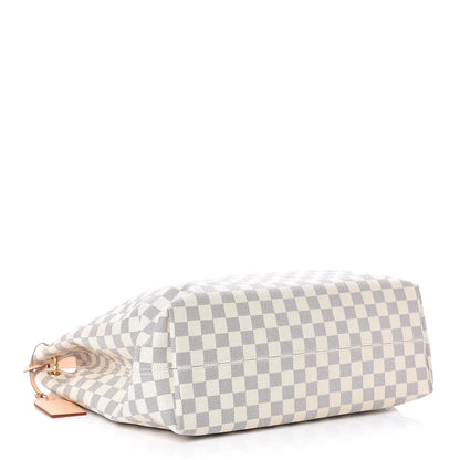 Louis Vuitton Damier Azur Graceful MM Rose Ballerine 4 of 8
