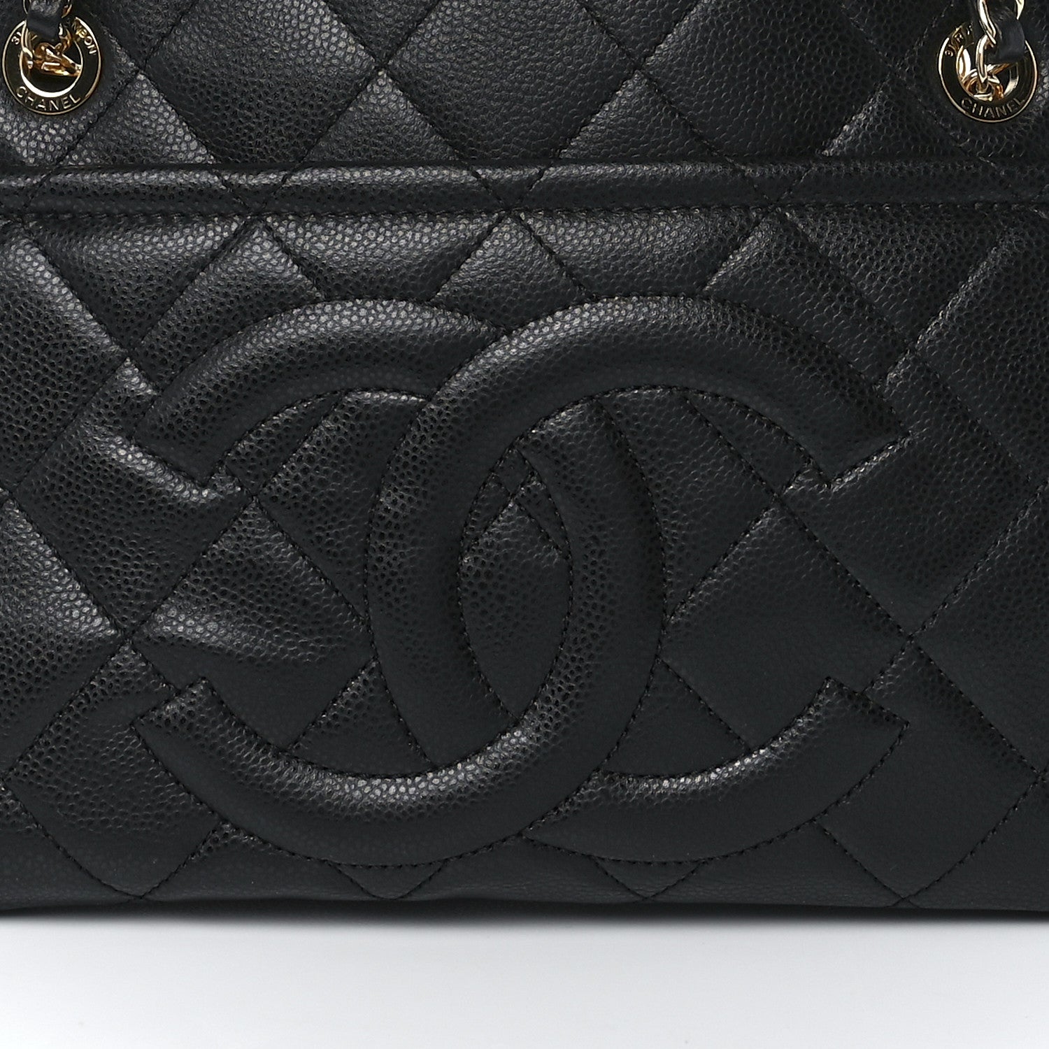 Chanel Caviar Quilted Timeless CC Soft Tote Black 8 of 11