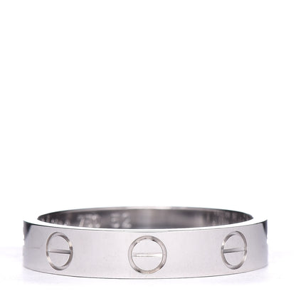 Cartier 18K White Gold 3.5mm LOVE Wedding Band Ring 52 6 1 of 4