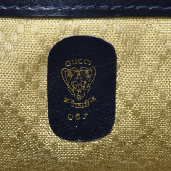 Gucci Monogram Web Shoulder Bag Navy Blue 6 of 12