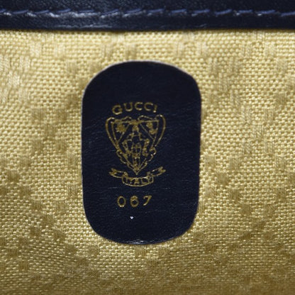Gucci Monogram Web Shoulder Bag Navy Blue 6 of 12