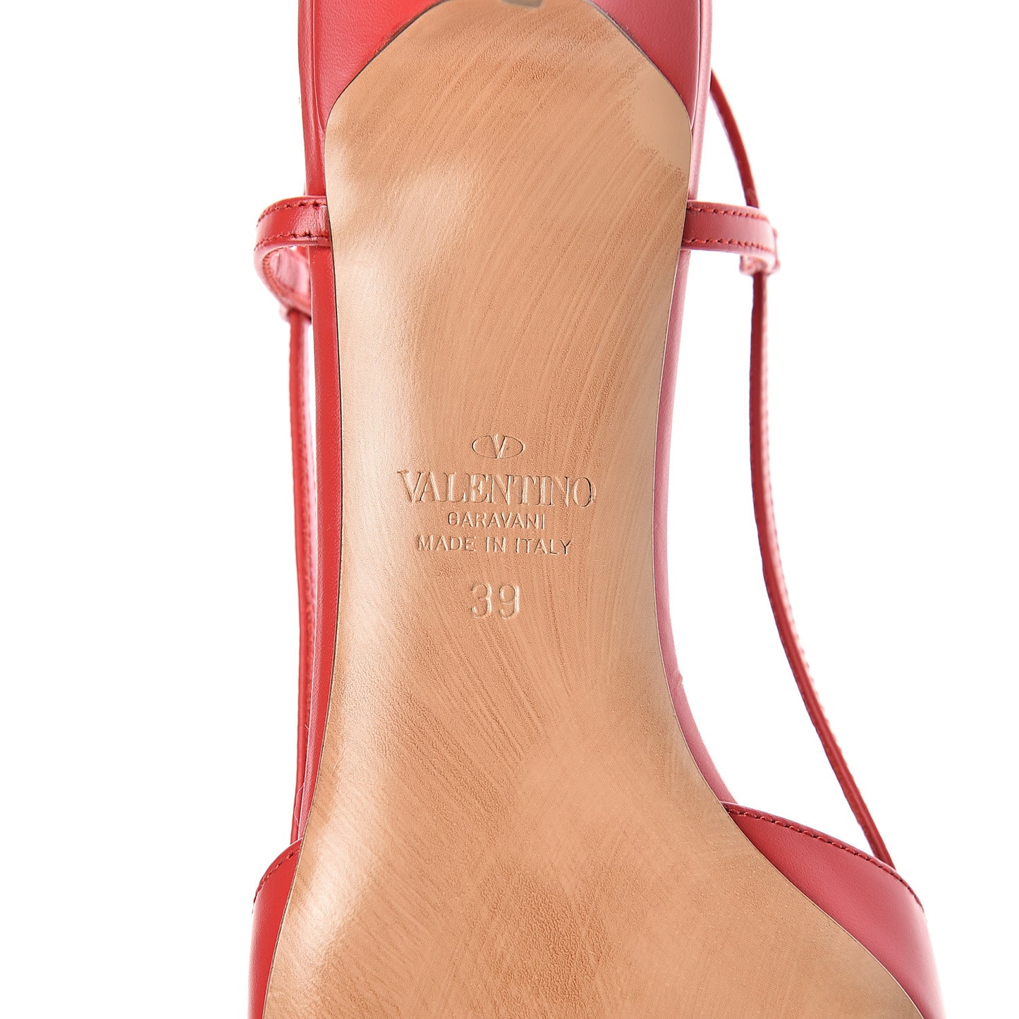 Calfskin Tonal Vlogo Slingback 40mm Pumps 39 Rouge Pur