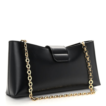 Salvatore Ferragamo Calfskin Trifolio Shoulder Bag Black 3 of 9