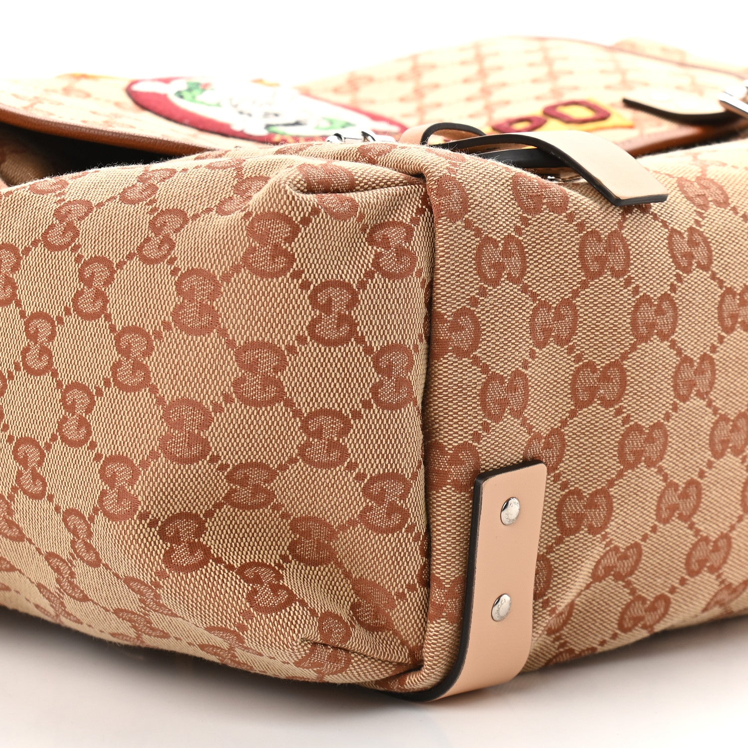 Gucci Monogram Childrens Sciroppo Patch Backpack Beige 8 of 9