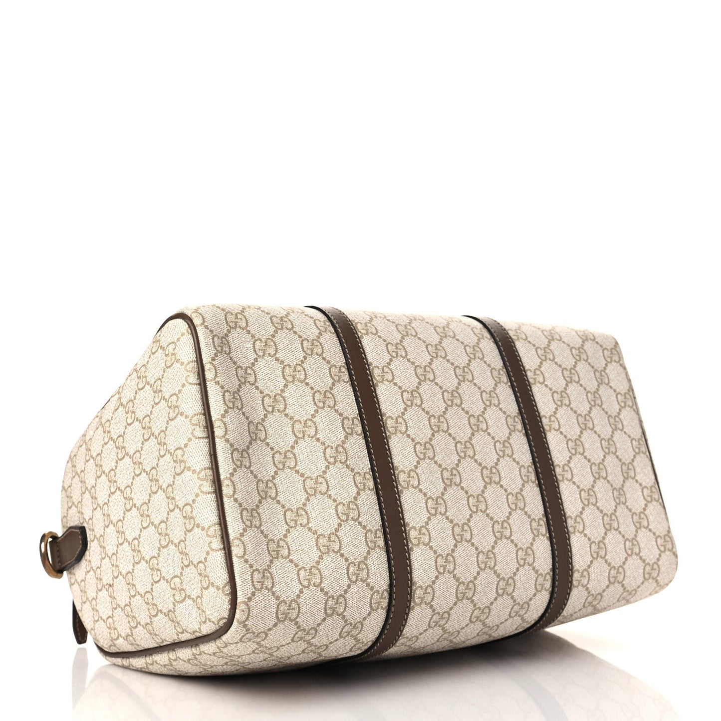 GG Supreme Monogram Calfskin Medium Nice Boston New Mystic White Beige Brown