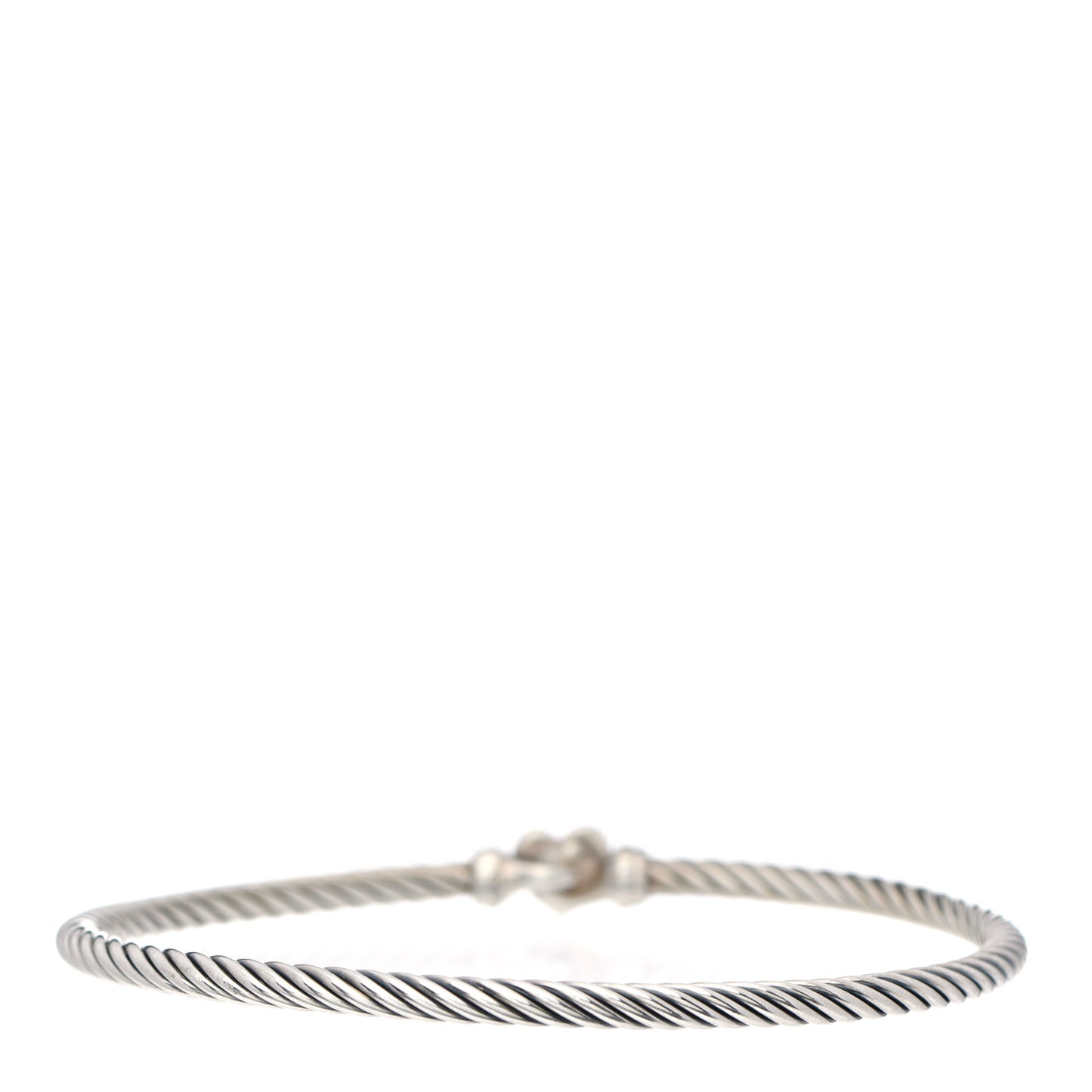 Sterling Silver Diamond Cable Collectibles Heart Bracelet