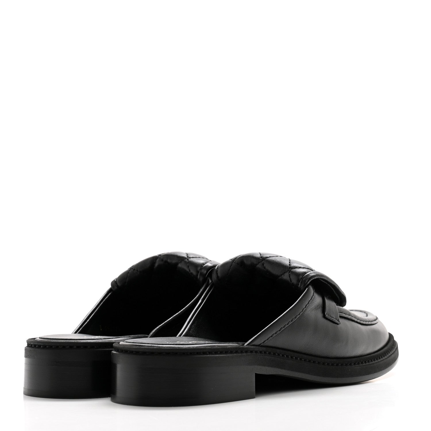 Chanel Lambskin Quilted CC Turnlock Mules 39 Black 4 of 9