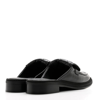 Chanel Lambskin Quilted CC Turnlock Mules 39 Black 4 of 9