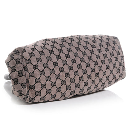 Gucci Monogram Wood Handle Frame Doctor Bag Black 4 of 7