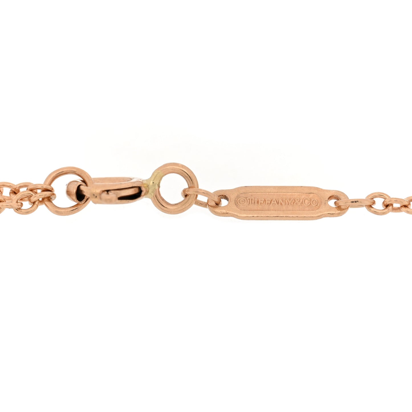 18K Rose Gold Diamond Small T Smile Bracelet