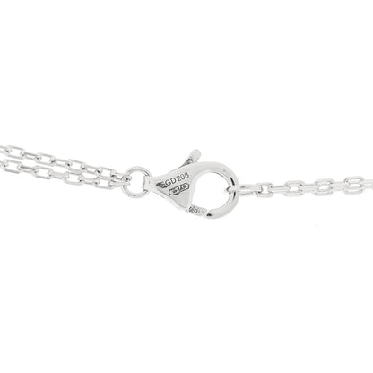 Cartier 18K White Gold 2 Diamond LOVE Necklace 5 of 5