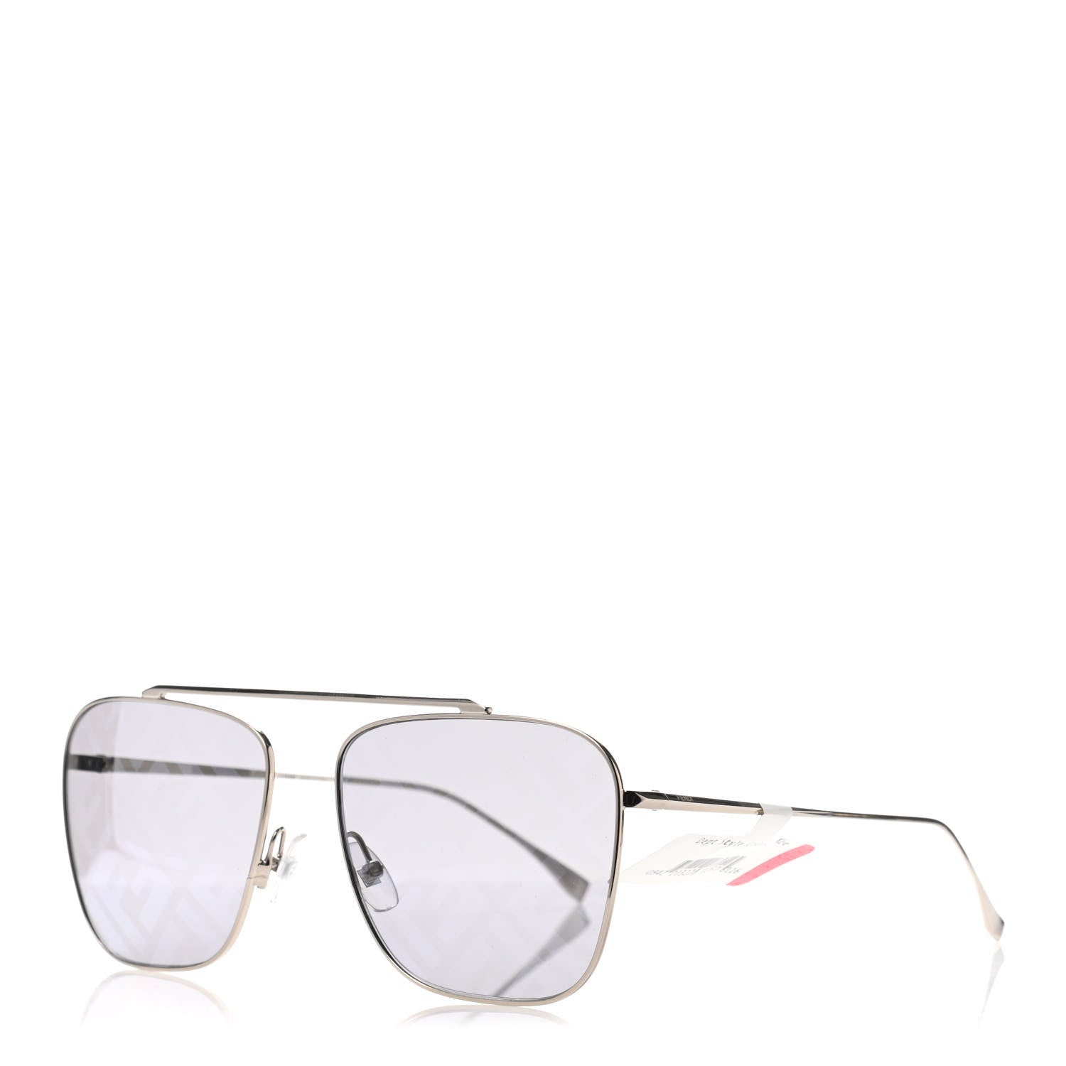 Fendi Metal Aviator Sunglasses FF0406/S Silver 1 of 4