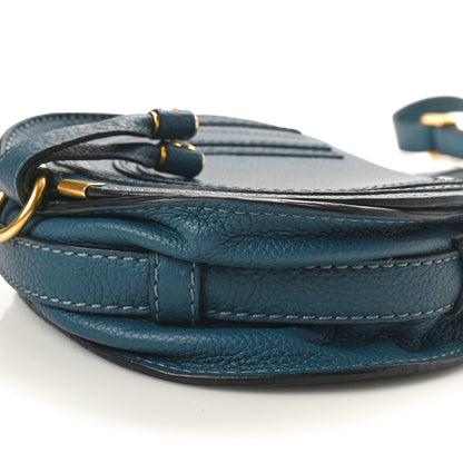 Chloe Calfskin Mini Marcie Round Crossbody Bag Teal 10 of 10