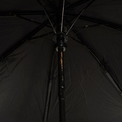 Chanel Nylon Large Umbrella with Crossbody Quilted Nylon Chain Pouch Black 3 of 11