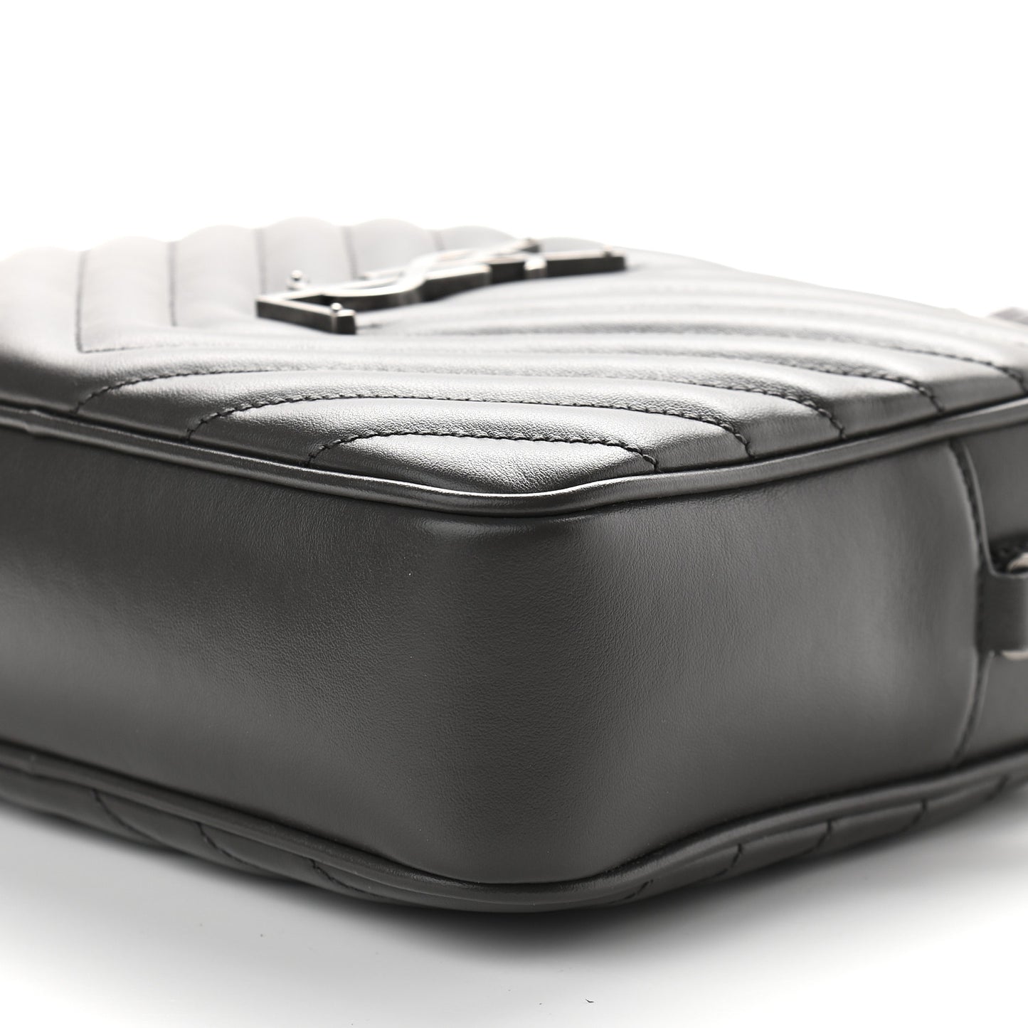Calfskin Matelasse Monogram Lou Camera Bag Asphalt