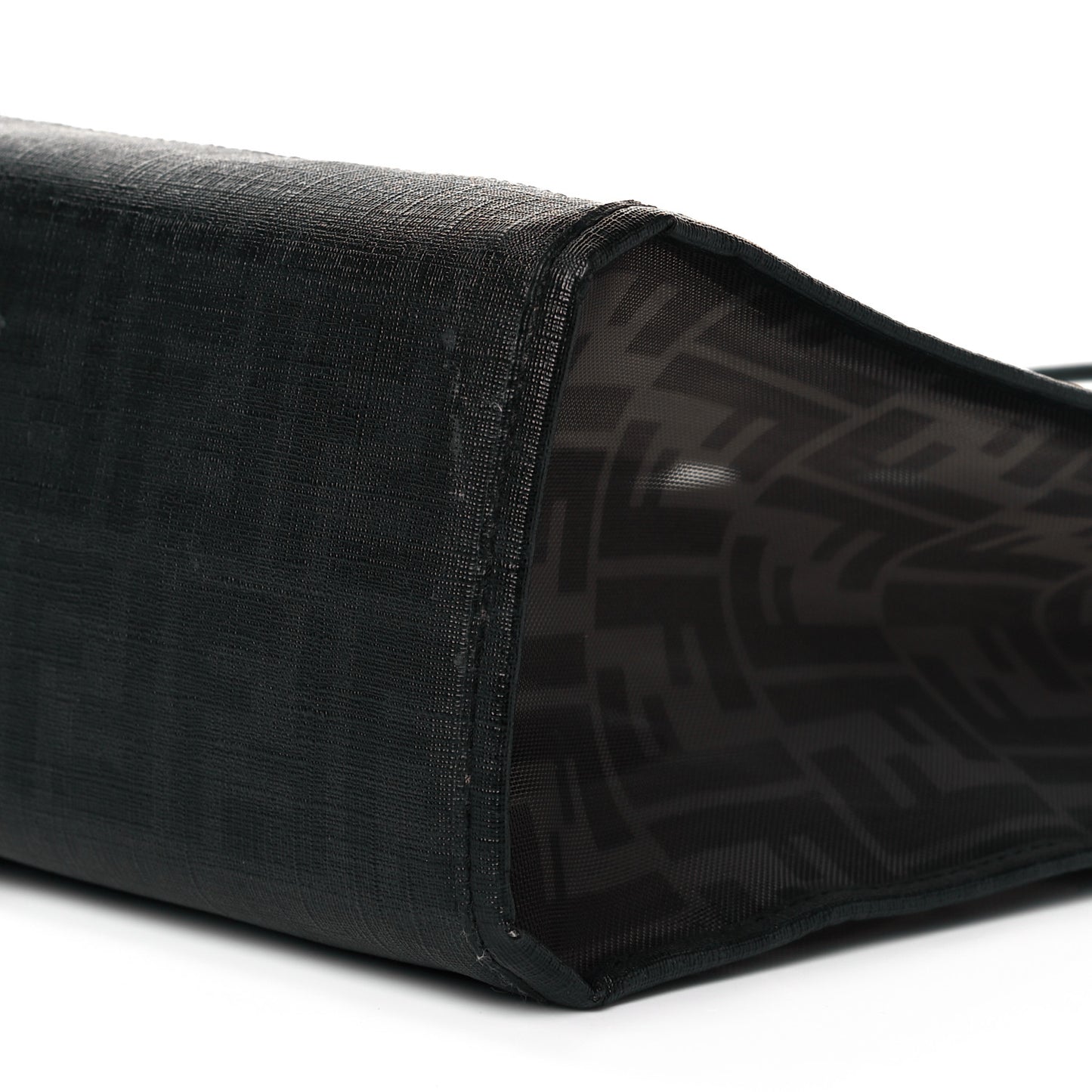 Mesh Glazed Fabric FF 1974 Tote Black