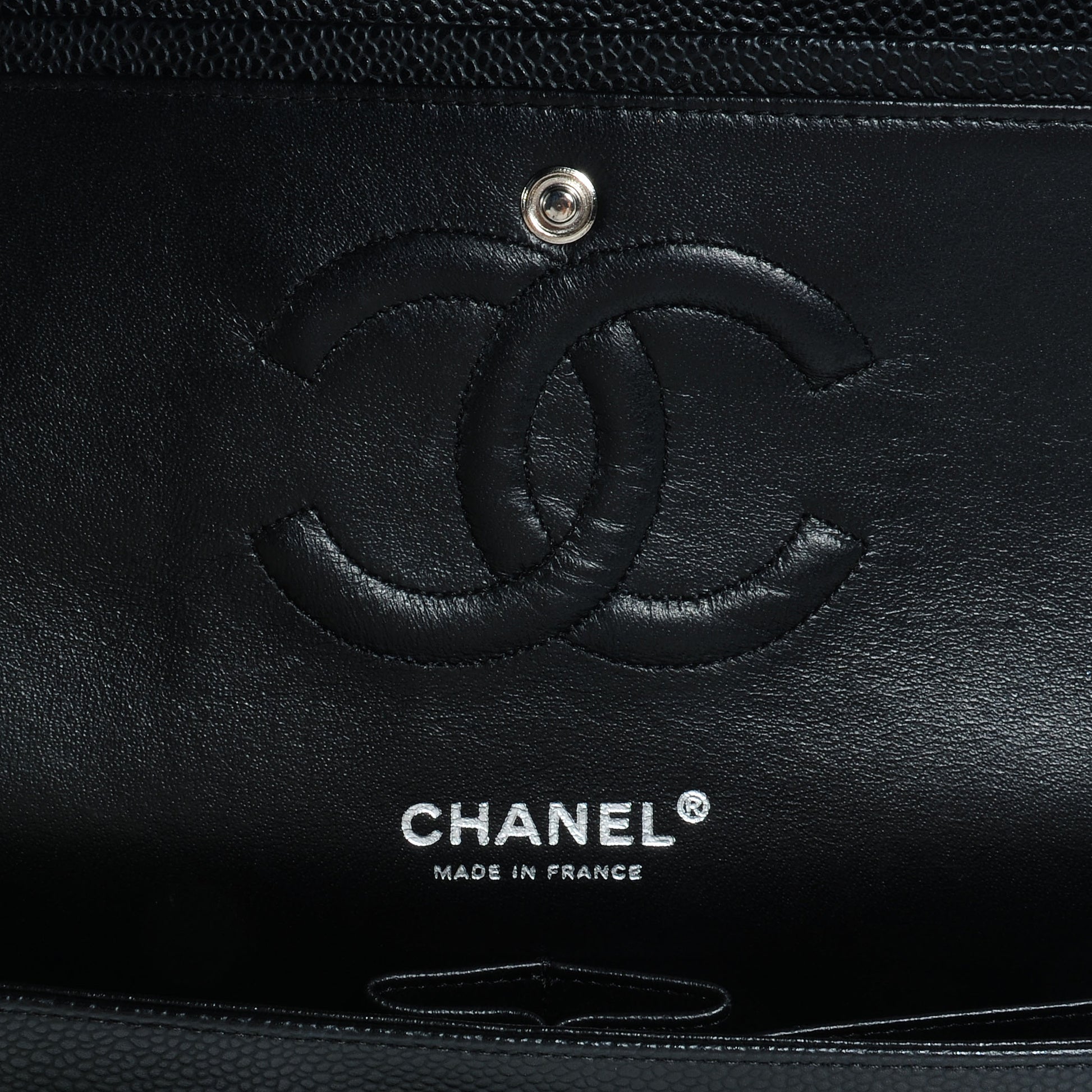 Chanel Caviar Quilted Medium Double Flap Black 7 of 9