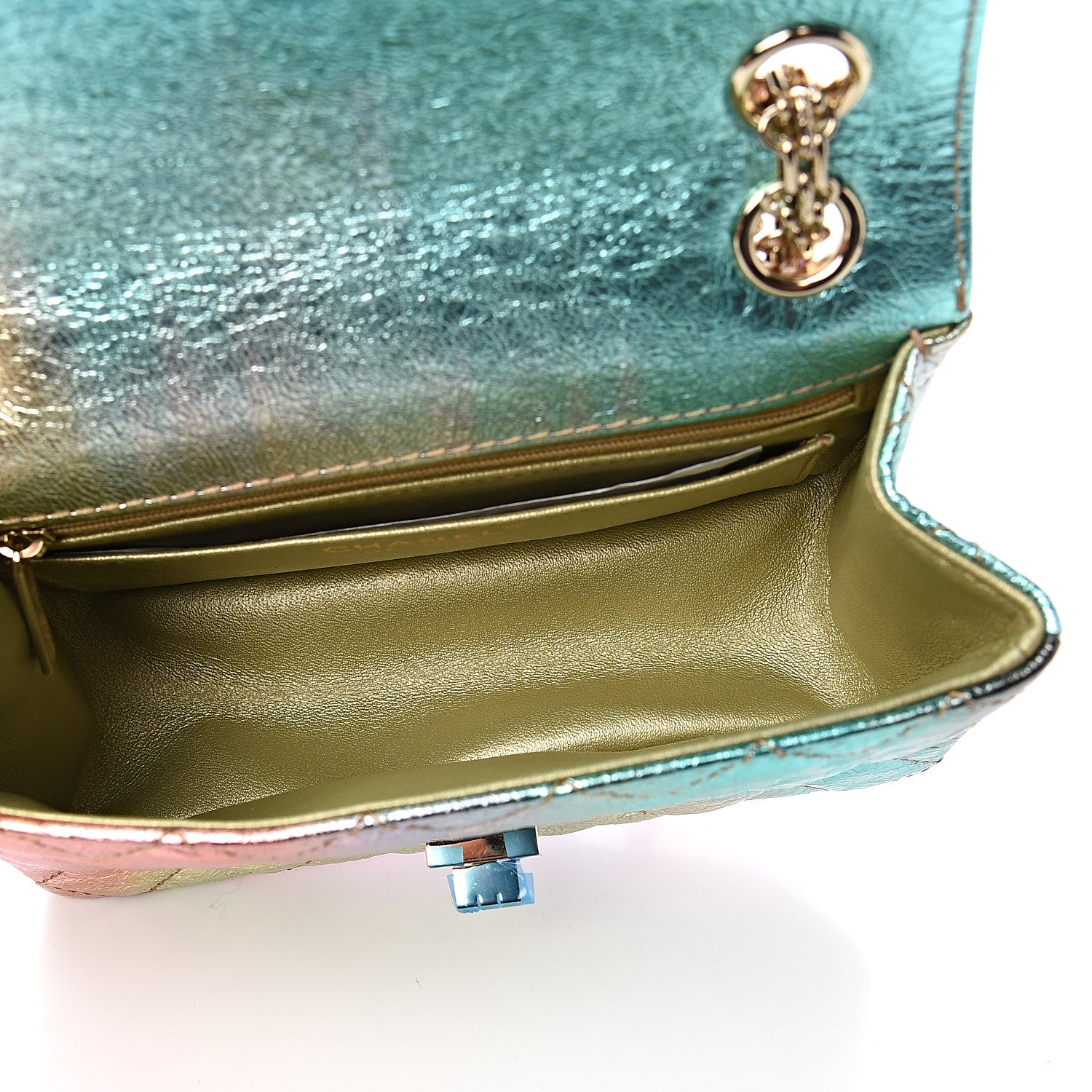 Chanel Metallic Goatskin Quilted Mini 2.55 Reissue Flap Multicolor 4 of 9