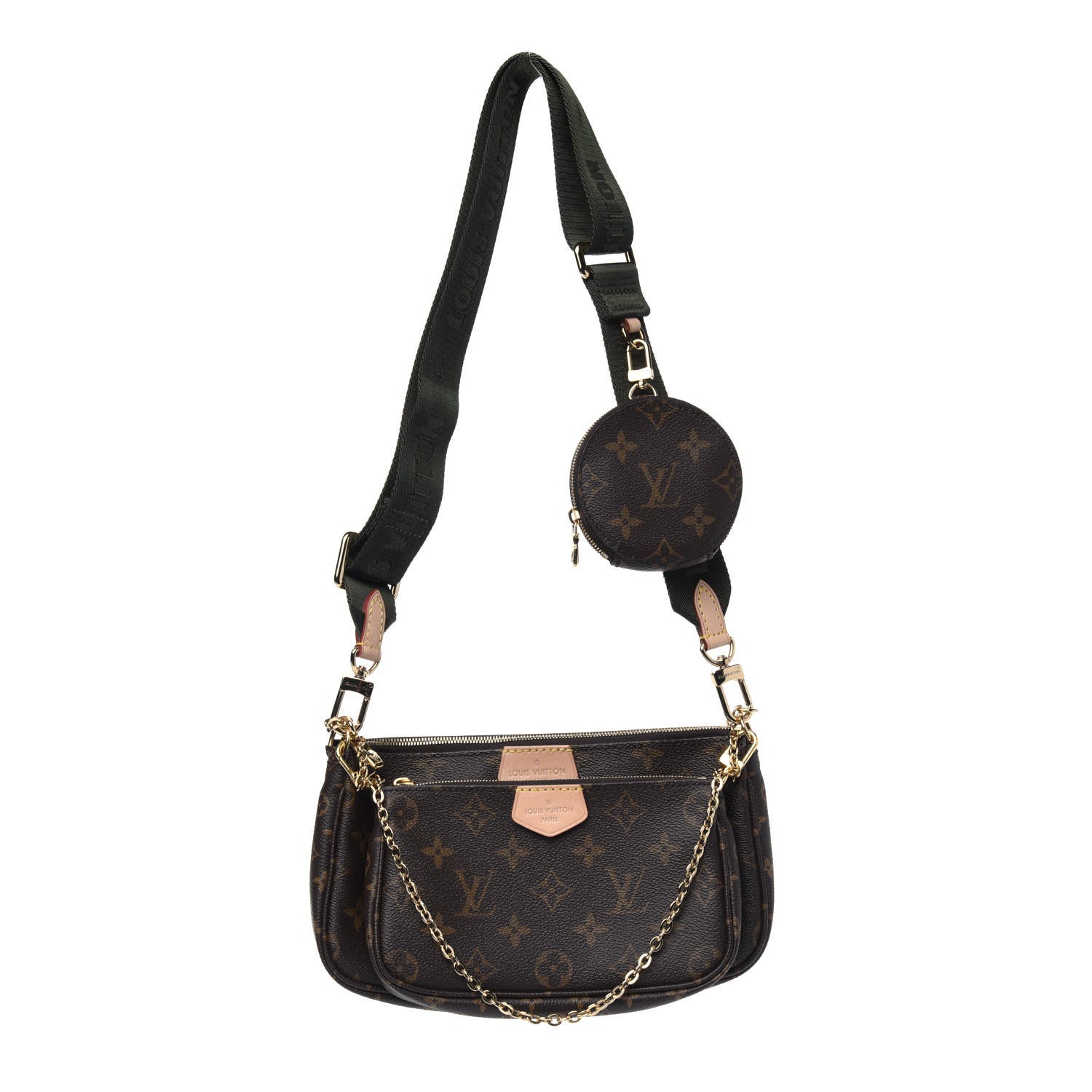 Louis Vuitton Monogram Multi Pochette Accessories Kaki 1 of 4