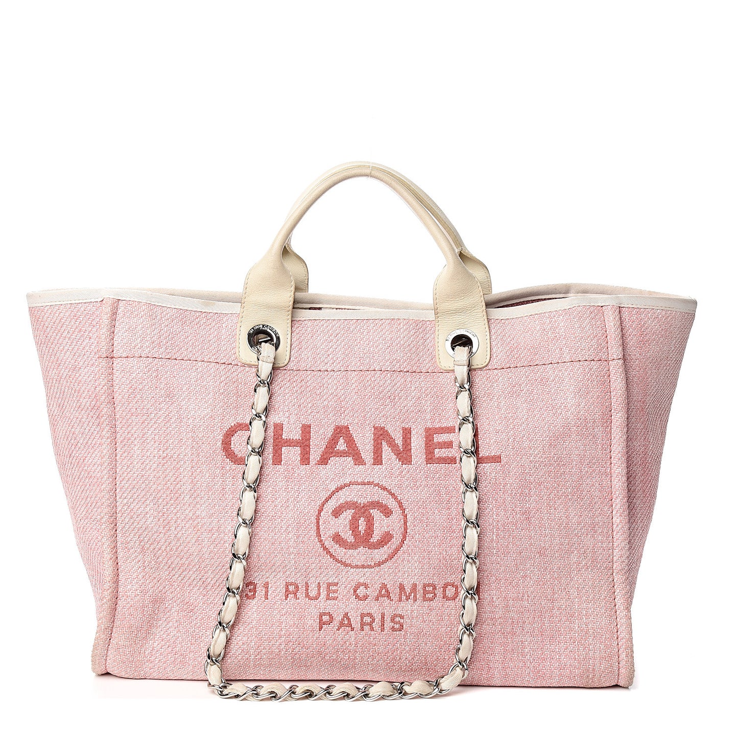 Canvas Medium Deauville Tote Pink