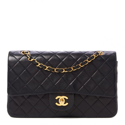Chanel Lambskin Quilted Medium Double Flap Black 1 of 11