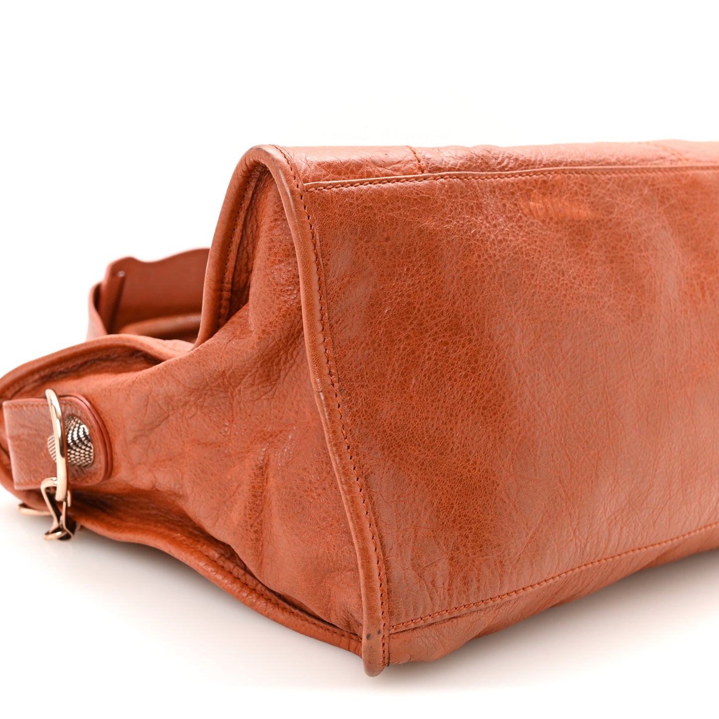 Agneau Giant 21 Rose Gold Hardware Part Time Orange Brulee