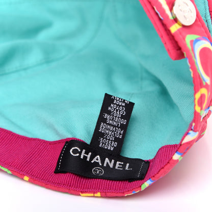 Chanel Nylon Logo Cap Hat Fuchsia 7 of 7