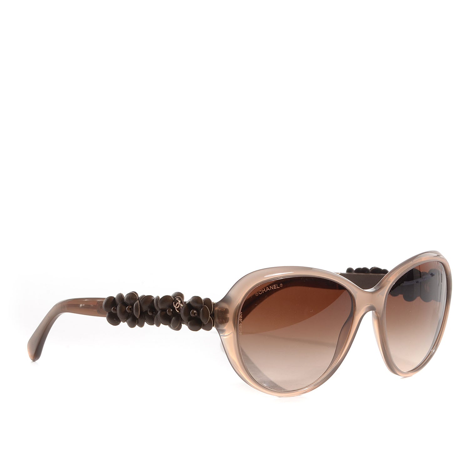 Chanel Lambskin Camellia CC Sunglasses 5316 Q Brown 3 of 5