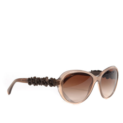 Chanel Lambskin Camellia CC Sunglasses 5316 Q Brown 3 of 5