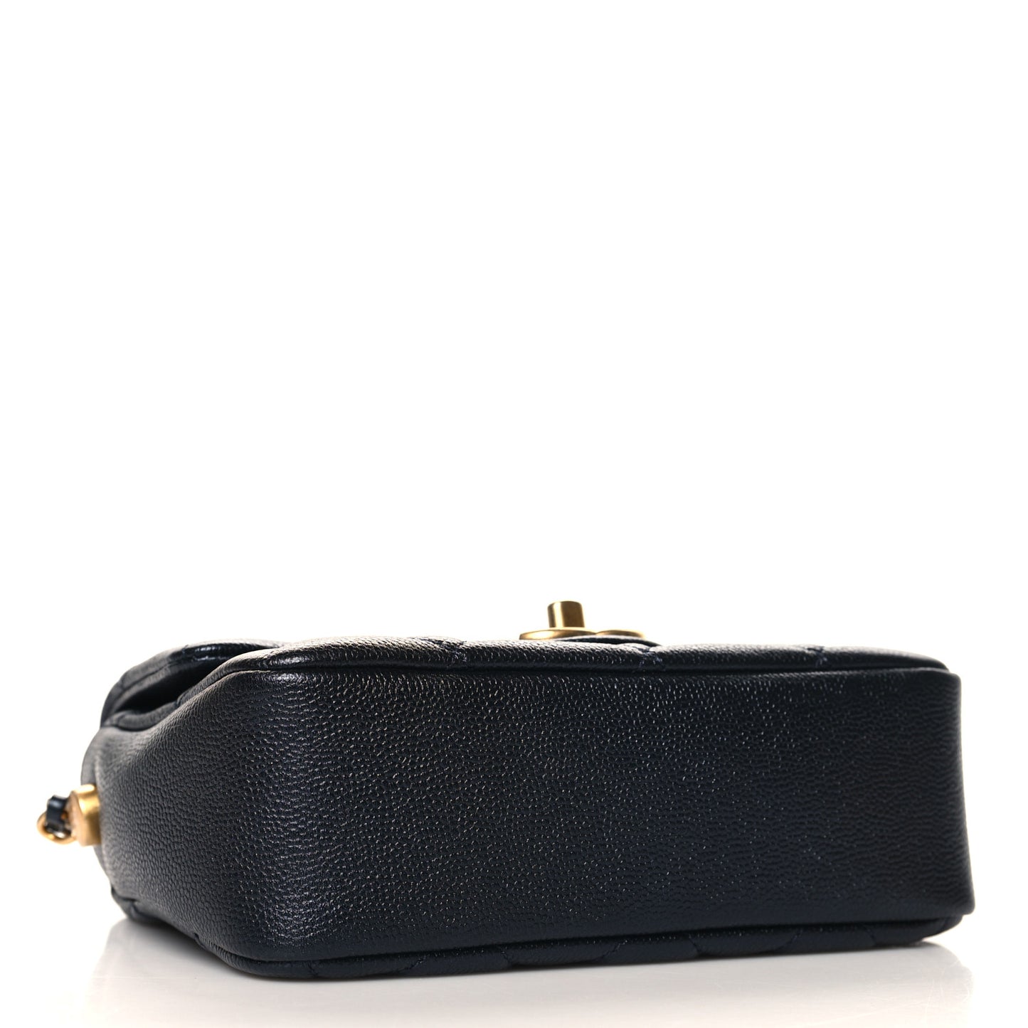 Iridescent Caviar Quilted Mini My Perfect Flap Black