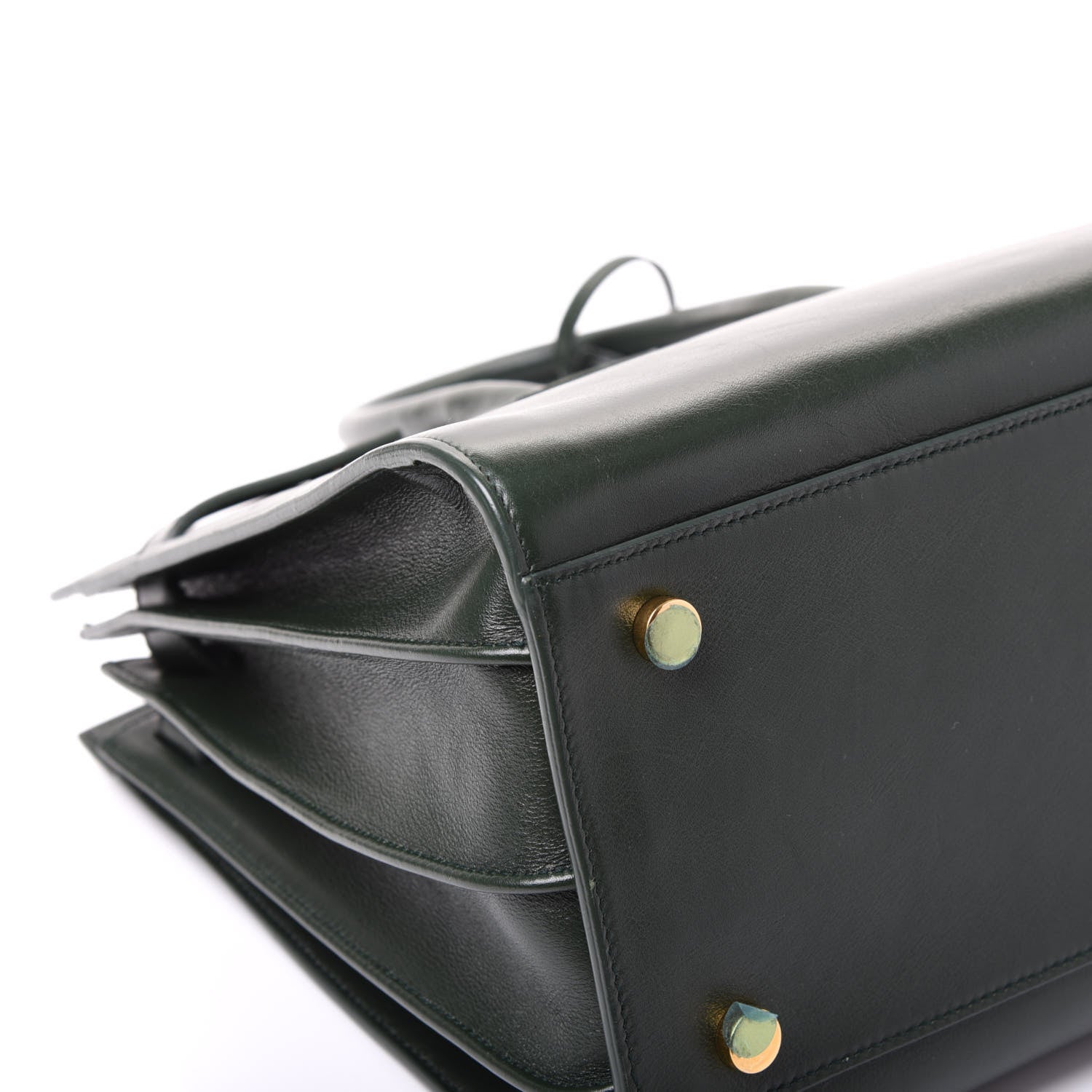 Saint Laurent Calfskin Small Sac De Jour Dark Green 7 of 10