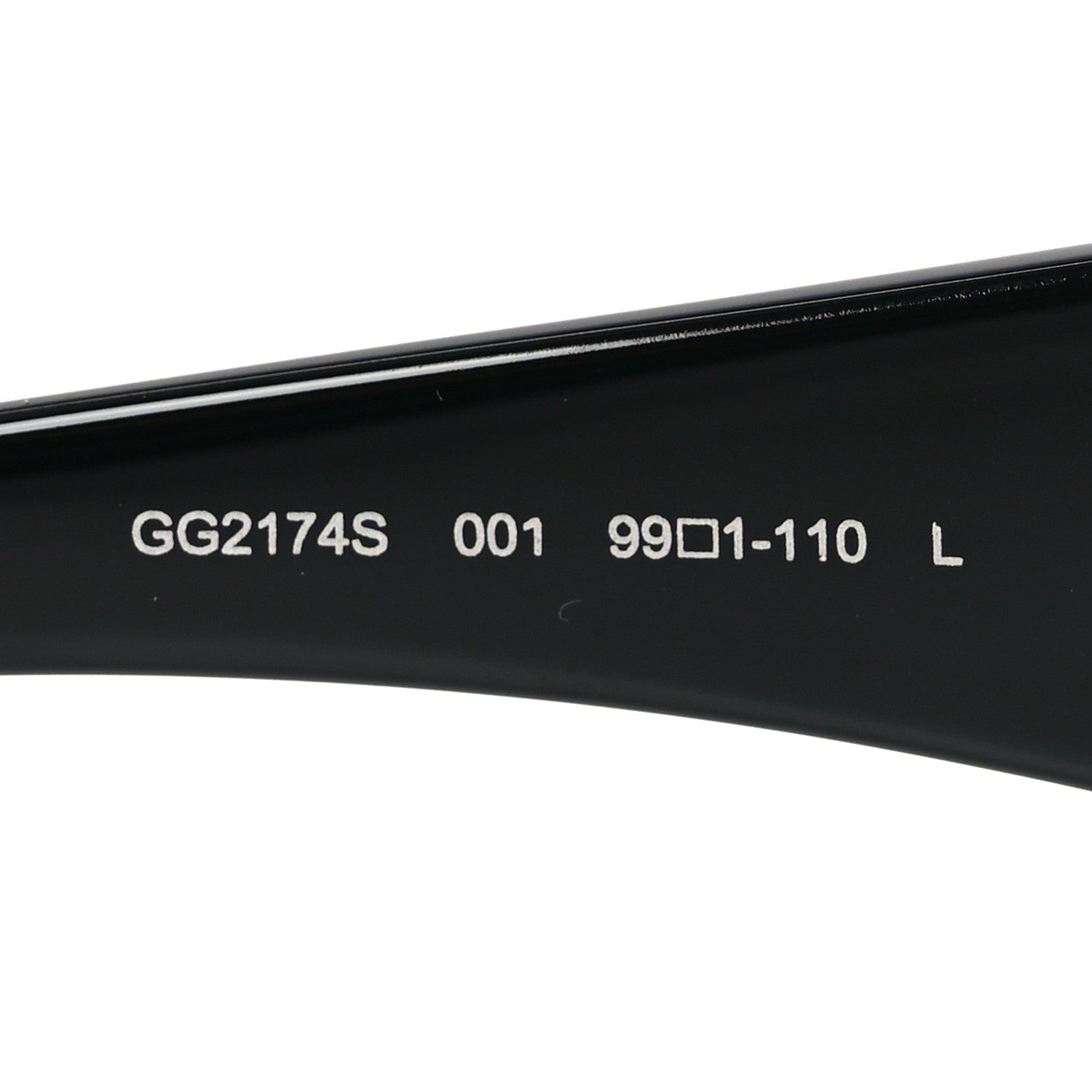 Gucci Metal Horsebit Frameless Mask Sunglasses GG2174S Black Silver 7 of 8