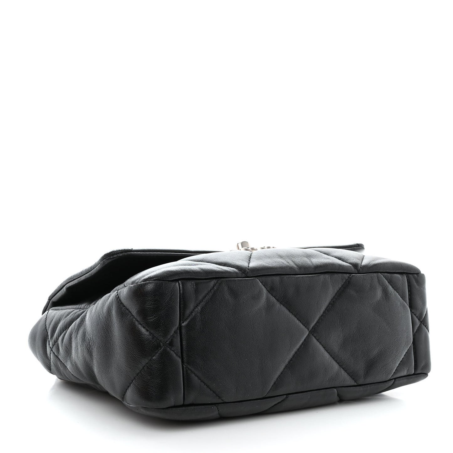 Lambskin Quilted Medium Chanel 19 Flap Black