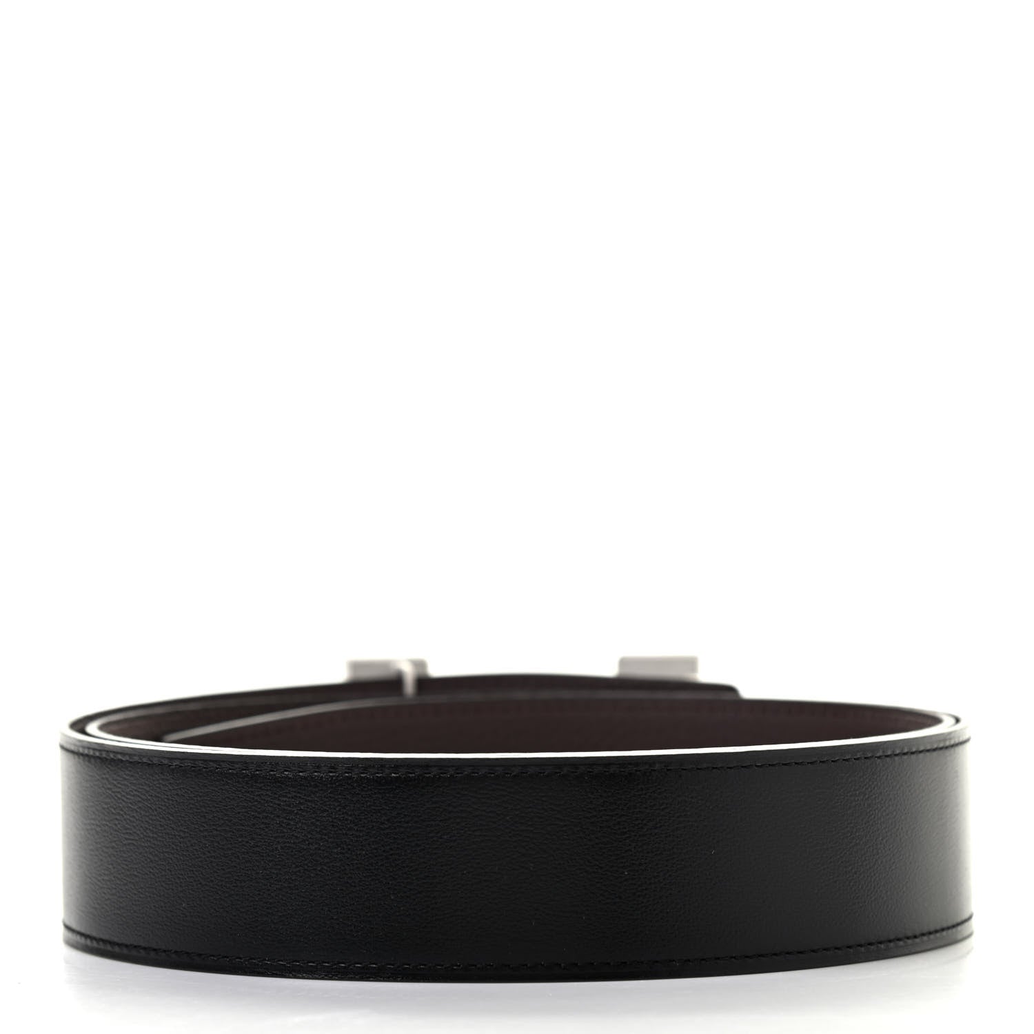 Hermes 135 Togo 38mm Constance H Belt 95 Black Chocolate 2 of 6