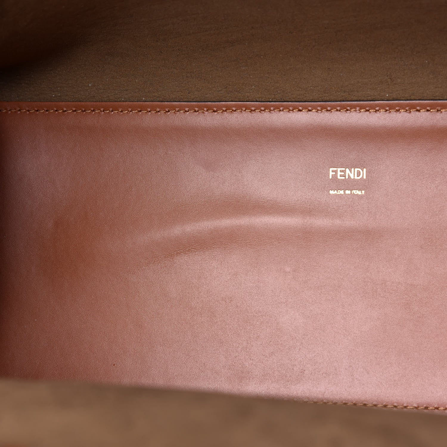 Fendi Vitello King Plexiglass Medium Fendi Sunshine Shopper Tote Cuoio 5 of 7