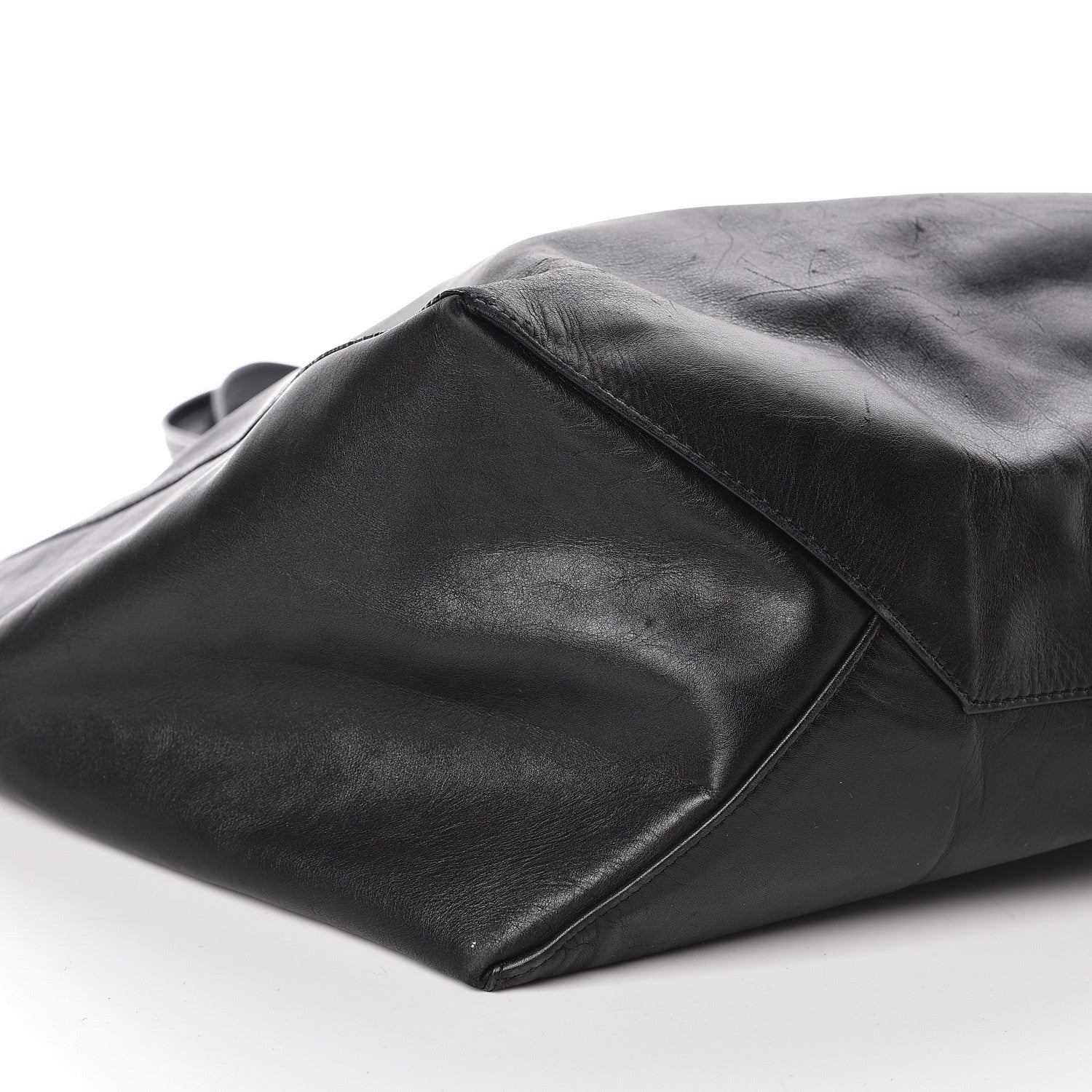 Celine Lambskin Horizontal Cabas Black 9 of 16