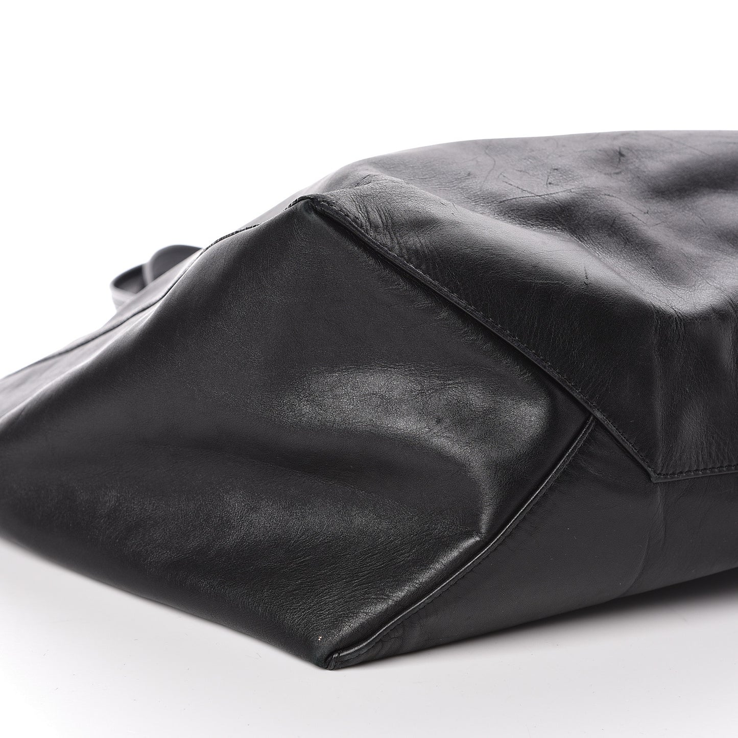 Lambskin Horizontal Cabas Black