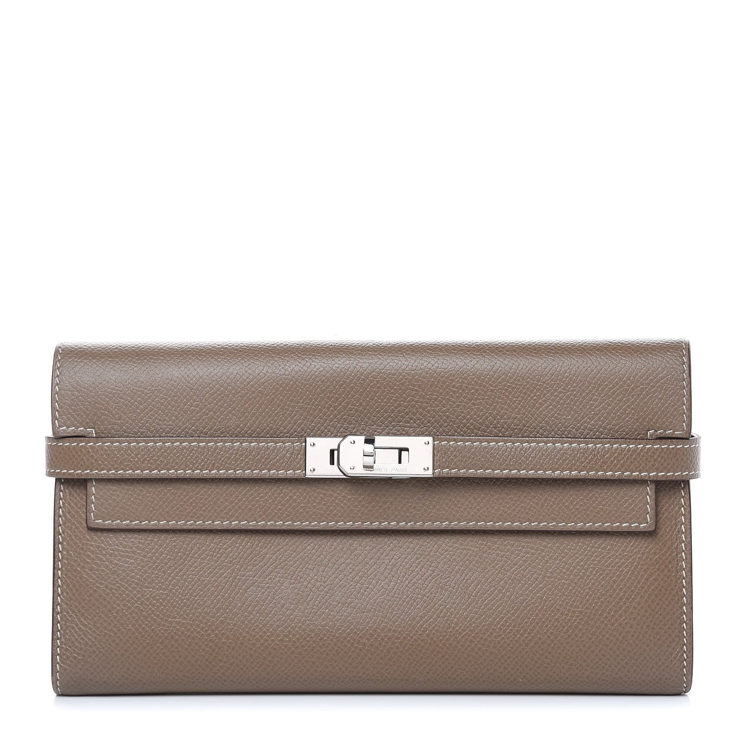 Hermes Epsom Kelly Longue Wallet Etoupe 1 of 11