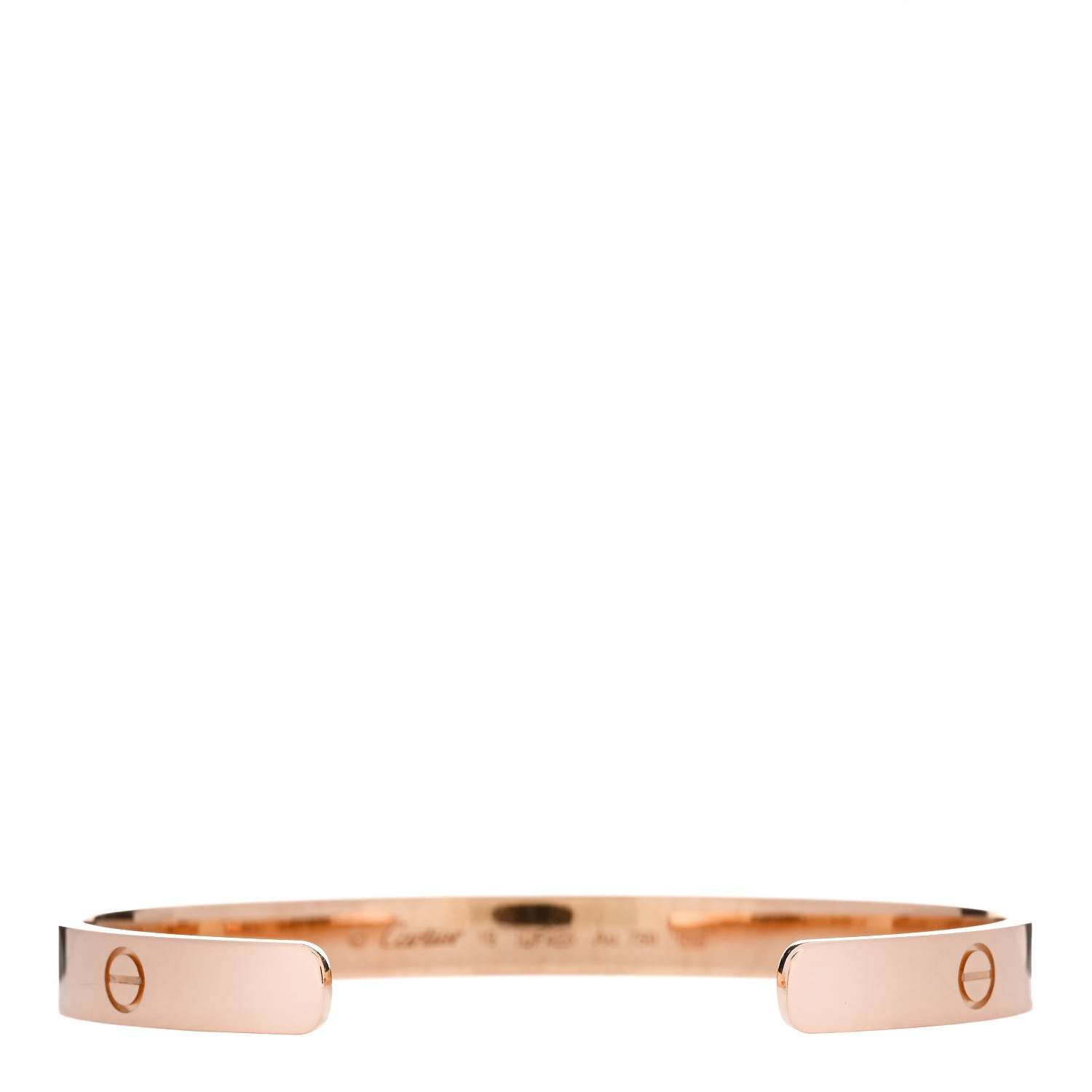 Cartier 18K Pink Gold LOVE Cuff Bracelet 19 2 of 4