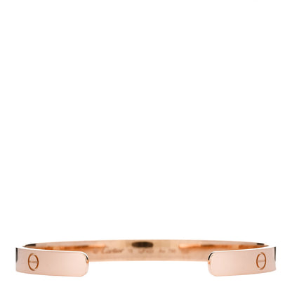 Cartier 18K Pink Gold LOVE Cuff Bracelet 19 2 of 4
